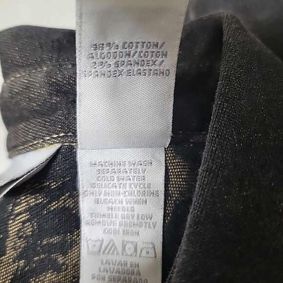 Liz Claiborne Womens Black Denim Jacket Size Petite Small Lizwear - Picture 11 of 11